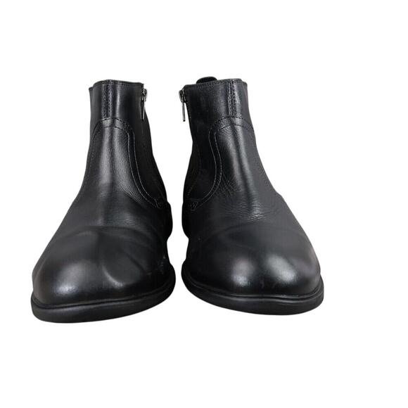 Hush Puppies Shoes Mens 10 Ankle Boots Shepsky Black Leather Zip Dress Classic main image 10